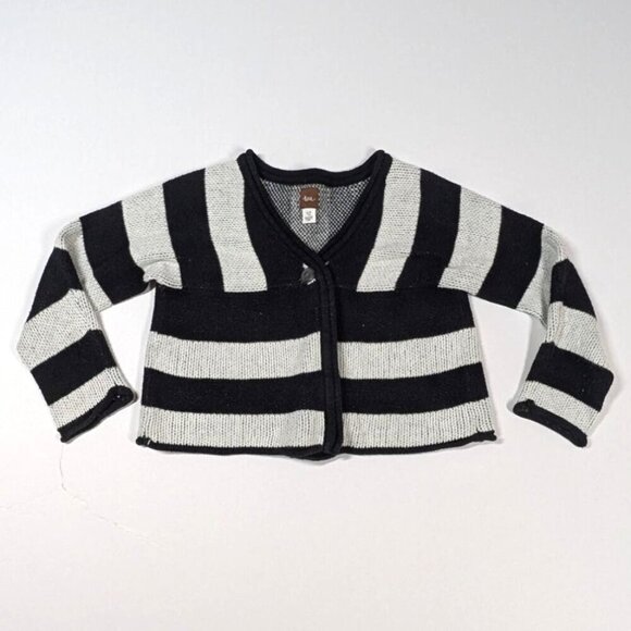 Tea Collection Other - Tea Collection Striped Cardigan Knit Sweater Girls Small 4-5